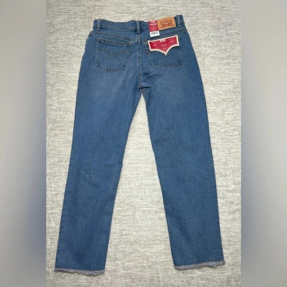 NWT Levis Jeans Girls Size 10 low Pro Relaxed Fit Mid Rise Adjustable Waist - Picture 2 of 8